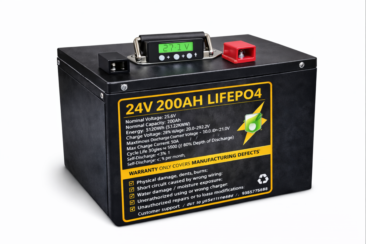 24v 200ah lifepo4 battery